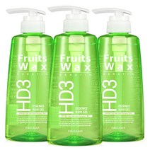 후르츠왁스 에센스 헤어젤 500ml 3개 / 네추럴한 세팅력