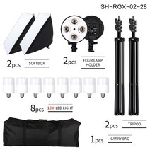 사진 조명 50x70 Softbox 스튜디오 키트 소프트 박스 연속 시스템 5500K 전구 카메라, sh-rgx-02-28, 05 SH-RGX-02-28