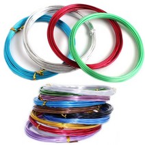 칼라 공예 철사 1.0mm 1.5mm 2.0mm 3.2mm, 공예철사 1.0mm, 밤색