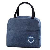 모던 베이직 보온 보냉백 도시락가방, 블루