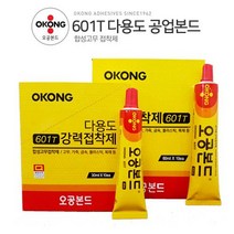 K마켓 오공본드 601T 60ml 노란본드 다용도 강력접착제, 2개