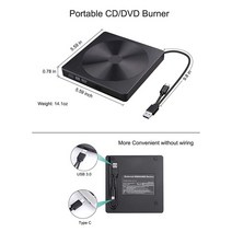USB 외부 모바일 광학 드라이브 유형-C + USB3.0 듀얼 인터페이스 DVD-ROM/CD-ROM/DVD-R/DVD R 8X/DVD-RW 4, 한개옵션0