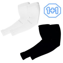 여름용 쿨링토시 50% 100% 풀커버 [개별포장] 1쌍+1쌍 자외선 UV 차단 캠핑 피부보호 운동 조깅 싸이클 골프 테니스 풋살 축구 필수템 시원한 토시, 100% 1+1, 흰색