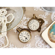 쉐비블랑체 인도 제품 앤틱 시계 까페 촬영 소품 고급 휴대용 시계, B로마체