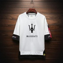 여름신상 Maserati 마세라티 여름 반팔티 라운드 넥스트 반팔 탑 루즈핏 빅사이즈포함
