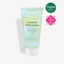 BONAJOUR 비건 그린티 워터크림 100ml Vegan Green Tea Water Facial Cream, 1