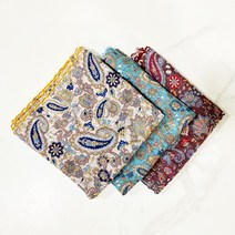 [사라가든] 여성 플라워 손수건&목 스카프(페이즐리)3개1세트
