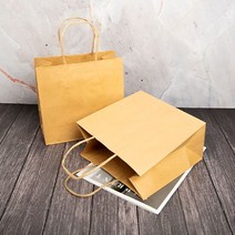 벌크쿠키트위스트백 2호 10입(22x8x23.5cm) 종이쇼핑백 종이백, 단품