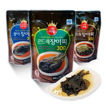 농업법인소리 / 강원도 산나물 곤드레 곰취 명이 장아찌(300g x 3봉)