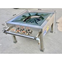 간택기 1200 친환경화구 쌍관 주물 버너 더블 헤드 고급, 단일사이즈, 1구 3링 천연 가스
