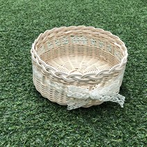 라탄DIY 라탄레이스바구니만들기 라탄바구니만들기 라탄만들기세트, 블랙