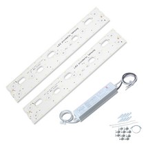 공식 에스엠디텍 LED 모듈 판넬 교체용 기판 세트 18W 25W 36W 50W, 프리미엄형 모듈세트, 4-S4 418x70 2등/KC/주광, 2개