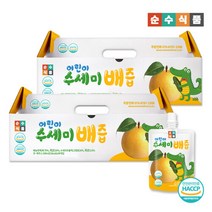 순수식품 어린이 수세미 배즙 2박스(60포) 식이섬유 음료 주스, 단일속성