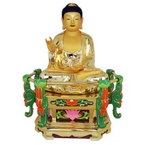 [TK]도금아미타2자*좌대종류2가지*(고좌대1자 연꽃좌대7치) 불상, 고좌대1자