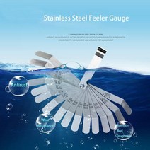 필러게이지 스테인레스 스틸 고정밀 단일 밸브 플러그 게이지 16 개/대 Feeler 0.127-0.508mm