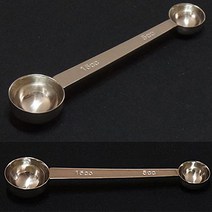스텐양면계량스푼 2종 15cc / 5cc, 양면 계량스푼
