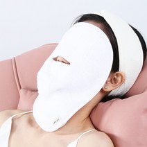 순면 얼굴 스팀 타올 모공 열기 페이스 수건 타월, 1+1