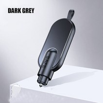 비상 탈출 망치 미니 자동차 안전 유리 창문 전기차 화재 차량 브레이커 벨트 절단기 칼 도구 인명 구조 텅스텐 강철, [01] Dark grey