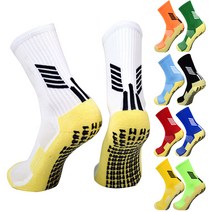 무브먼트 논슬립 하프삭스 미끄럼방스 스포츠 축구 풋살 등산 배트민턴 족구 양말, 롱, 화이트