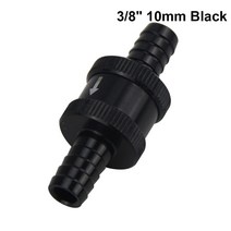 egr 밸브 6사이즈 4MM / 6MM 8MM 10MM 비 리턴 편도 연료 체크 밸브 알루미늄 합금 가솔린 디젤 PQY-FCV, 10mm Black