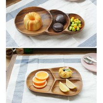 호프집 마른안주 접시 나무 나눔 그릇 소분 반찬통 이쁜 과일 찬기 1인가구 혼족식기 혼밥, 1개, 발바닥