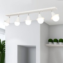 아르떼 5등 인테리어 주방등 식탁등 LED 주방조명 셀프인테리어 led전등교체, 블랙_하얀빛 5개