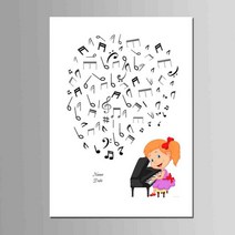 스크랩북 소박한 양장본 위한 용품 게스트 아기 소녀 소년 세례 호의 50x70cm DIY 지문 트리 서명 책 생일 선물 인쇄 캔버스 그림, [04] 50x70cm, [19] MC22