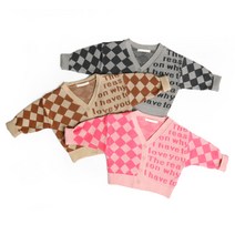 세인트키즈 다이아레터 니트 아기가디건