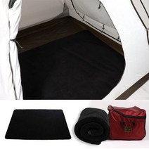 아이토브 코알라 스웨이드 카페트[TOD032] / 고급스러운 이너 텐트 카페트, 블랙