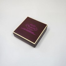 초코렛상자 4구박스-하트풀기프트 (5매/개당1 000원) 조립상자 (유산지 비포함)