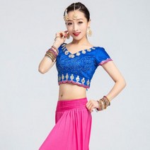 인도전통의상 인도옷스타일사리 쿠르타 여성 인도 절묘한 밸리 댄스 의상 성인 파키스탄 무료 드레스, 02 Navy Blue_06 XL