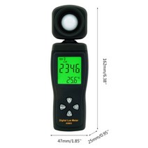 조도계 조도측정기 휘도계 디지털조도계 AS803 Luxmeter 디지털 라이트 미터 럭스 광도계 UV Radiometer LC, 01 빨간