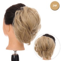완자머리 가발 링 볼륨 리얼 완자 머리 가방 자연반상투 계집머리 매콤한 가발, 레이어드헤어링[린넨골드]], 하나