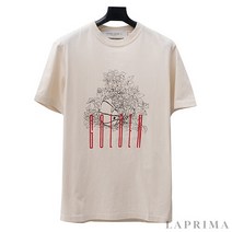 골든구스 [GOLDENGOOSE] 바스켓볼 프린트 여성 코튼 반팔 티셔츠 GWP01000-P000579-10826