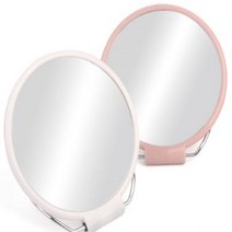 휴대용거울 스탠드거울 다용도 벽걸이 겸용 원형 화장거울 화장소품, 단일옵션