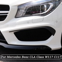 벤츠 범퍼 스포일러 바디 키트 디퓨저 앞 스플리터 트림 튜닝 메르세데스 CLA 클래스 W117 C117 CLA45 CLA200 220 250 AMG 2013-2015 용 2 피스, [02] Carbon Look