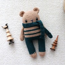 바보사랑 뜨리꼬얀 코바늘 곰 애착인형 DIY 키트.오뜨리꼬, 추가없음