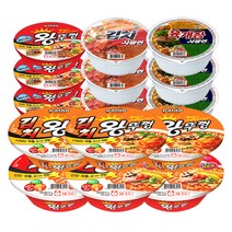 메리박스 김치왕뚜껑3 + 왕뚜껑3 + 육개장사발면3 + 김치사발면3 + 미니왕뚜껑3, 1세트