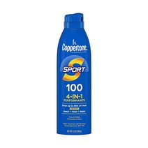 Coppertone SPORT 선스크린 스프레이 SPF 100 방수 연속 넓은 스펙트럼 5.5온스