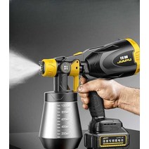 페인트 무선 스프레이건 고출력 충전 도색 무선 후끼, 92990mAh 1배터리 + 노즐 5개