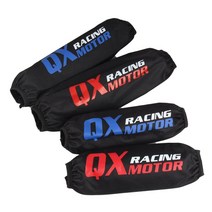 오토바이 리어 쇼바 for crf yzf klx 먼지 자전거 atv polaris grizzly 270mm 350mm shock absorber 서스펜션 프로텍터 보호 커버, 1 개 레드 350mm