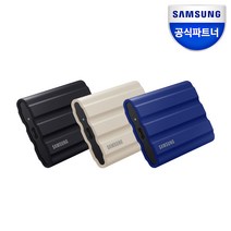 삼성전자 공식인증 포터블 외장SSD T7실드 1TB 블루/블랙/베이지 MU-PE1T0 정품, 블랙 1TB