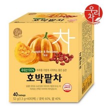 우리차 호박팥차, 1.3g, 40개