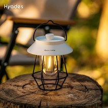 히아데스 디자인 충전식 감성 캠핑 랜턴 LED조명DQ308, 화이트