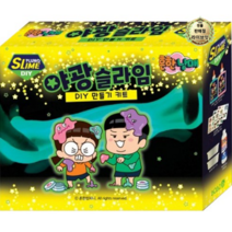 라이브잇 흔한남매 야광슬라임 DIY 만들기 키트, 혼합색상, 6세트