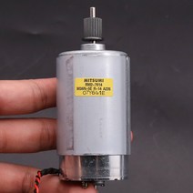 저속모터 MITSUMI 575 모터 RM2-7614 M36N-5E DC 24V-36V 4200RPM 풀리 듀얼 출력 샤프트가있는 저속 대형, 한개옵션0