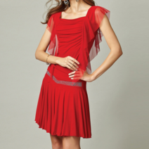 까르죠아 속치마 일체형 보석 미니 스커트 댄스 치마 플레어 라인 밸리 스포츠 여성 라틴 모던 살사