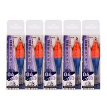 루웍스 스퀴드 꼬마에기 쪼꼬미에기 S사이즈 LWE-07 5팩, 04 레드퍼플