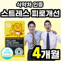 스트레스 피로 케어 비타민비 영양제 포뮬러 제약회사 개선 여성 식약처 프리미엄 인증 에너지 건강기능 식품 관리 로사빈 건강 먹기쉬운 홍경천 알파 수험생 40대 골드 직장인 비타민