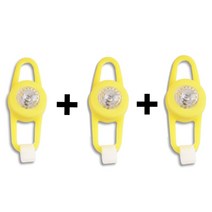 셀프초인종 무선 차임벨 현관 인터폰 현관초인종 작은 노란색 자전거 오리 벨 빛나는 에어스크류 헬멧 덕 덕키 바람 모터 승마 사이클링 조명 경적, 3 Strap lights